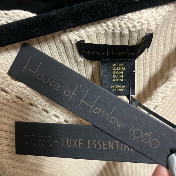 House of Harlow 1960 Cream Knit Tank Top - Picture 2 of 4